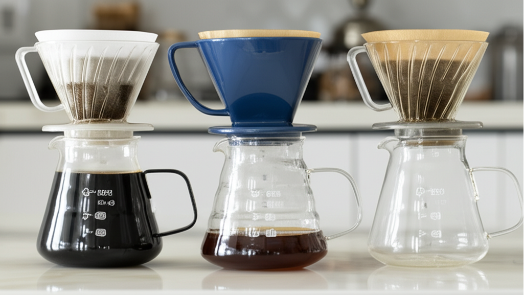 V60濾杯尺寸與設計_01_02_03尺寸沖煮量差異與4種肋骨設計比較
