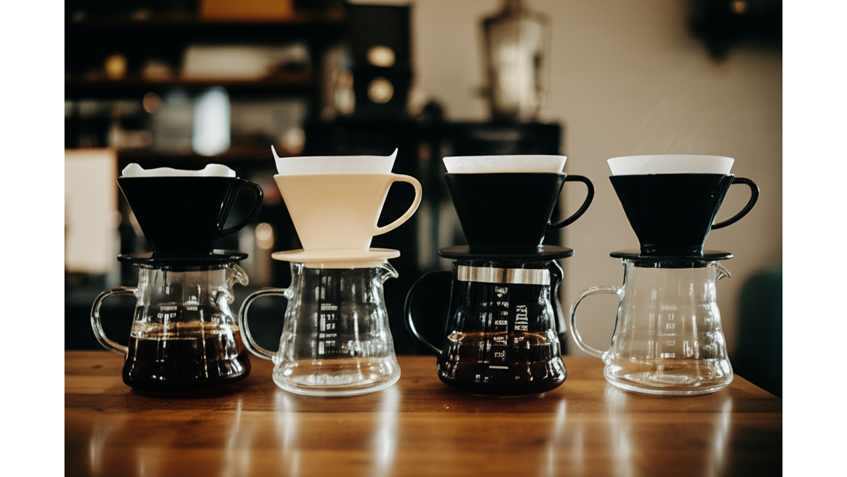 V60濾杯材質_陶瓷_玻璃_金屬_塑膠4種材質特性與價格比較
