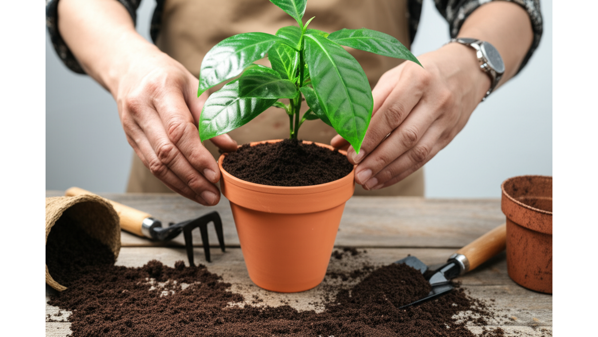 咖啡渣氮磷鉀含量_提升植物生長力_避免土壤酸化