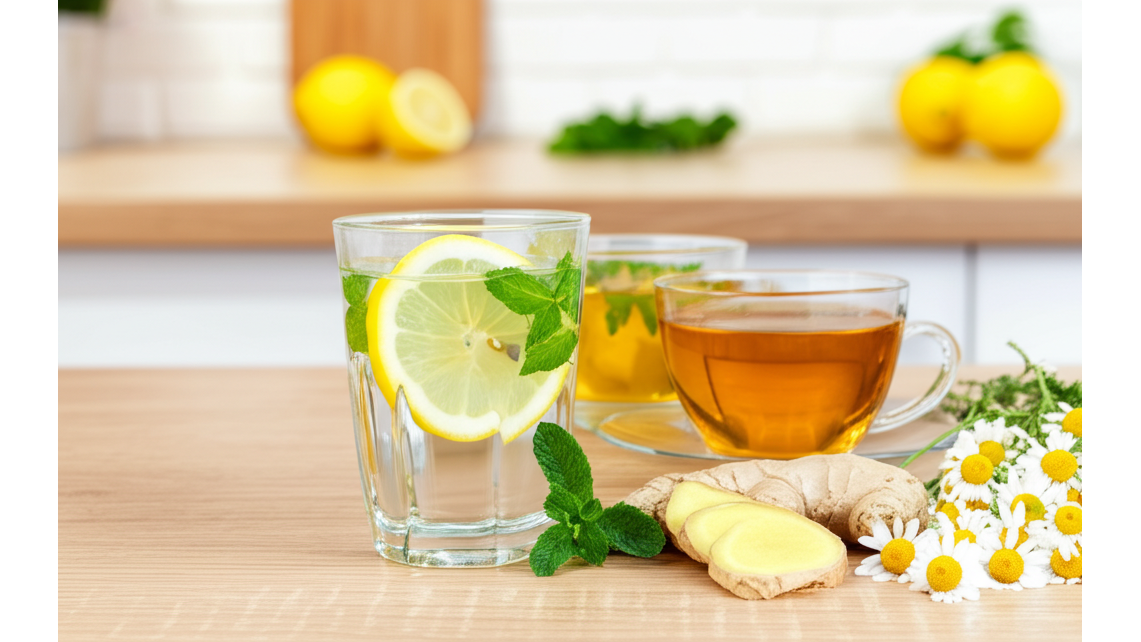 天然提神飲品_檸檬水_3種草本茶_維生素C與健康功效一次看