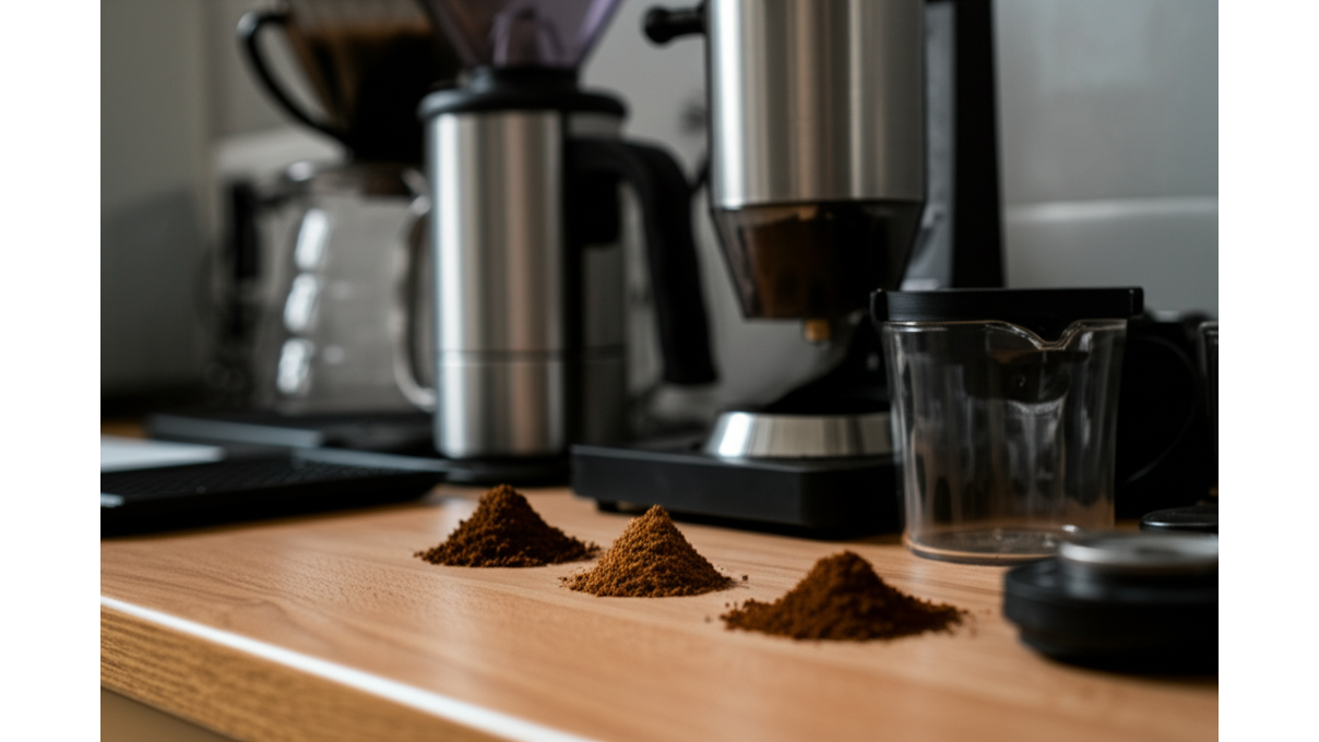 手沖咖啡研磨刻度實戰_V60_Kalita_Wave_Chemex濾杯的刻度建議