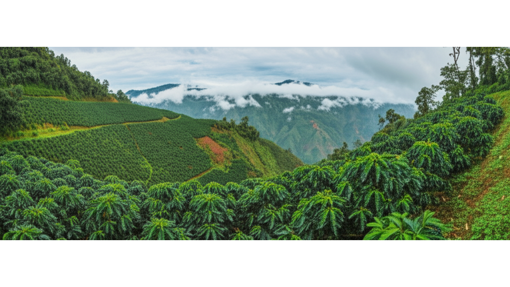 新幾內亞咖啡地理環境_海拔每升高100米_風味複雜度提升5_-8_年降雨量2000-4000毫米影
