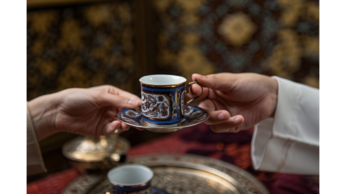 阿拉伯咖啡杯_60-90毫升容量與右手持杯禮儀_文化細節你不可不知