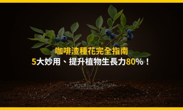 咖啡渣種花完全指南：5大妙用，提升植物生長力80%！