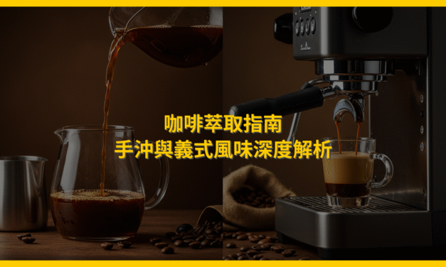 咖啡萃取指南：手沖與義式風味深度解析