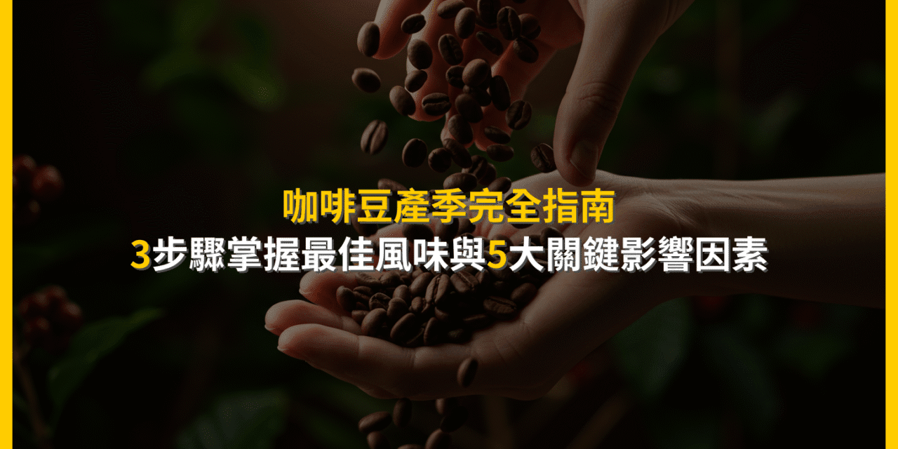 咖啡豆產季完全指南：3步驟掌握最佳風味與5大關鍵影響因素