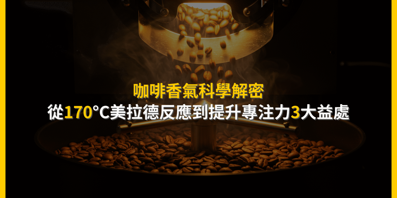 咖啡香氣科學解密：從170°C美拉德反應到提升專注力3大益處