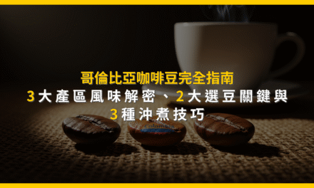 哥倫比亞咖啡豆完全指南：3大產區風味解密、2大選豆關鍵與3種沖煮技巧