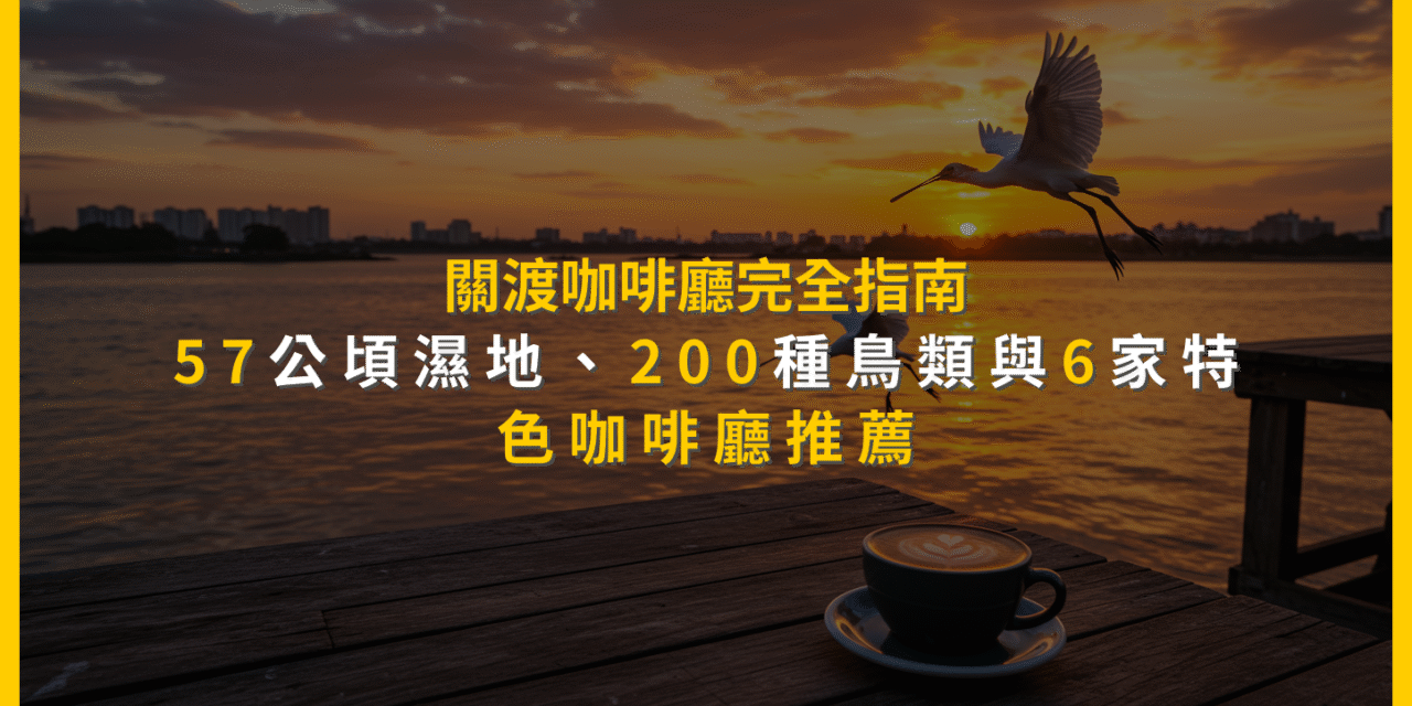關渡咖啡廳完全指南：57公頃濕地、200種鳥類與6家特色咖啡廳推薦